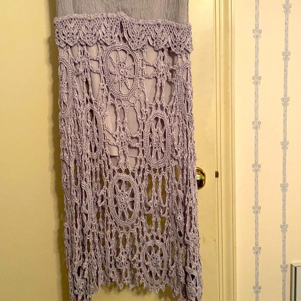 Free People Limited Edition Hand Beaded/Crochet Dress - Picture 5 of 10